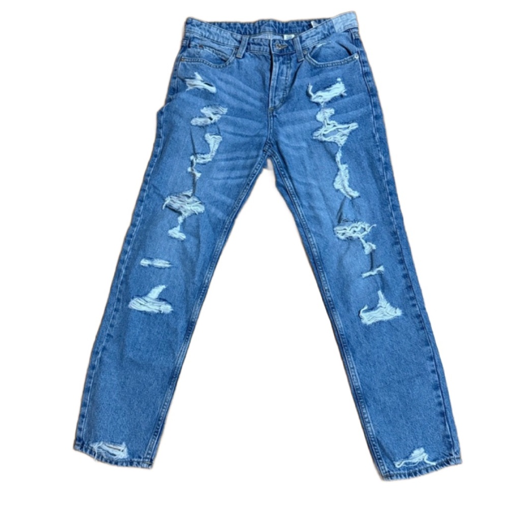 Distressed jeans